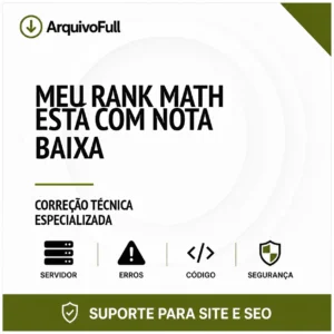 Suporte profissional para meu Rank Math Está com Nota Baixa