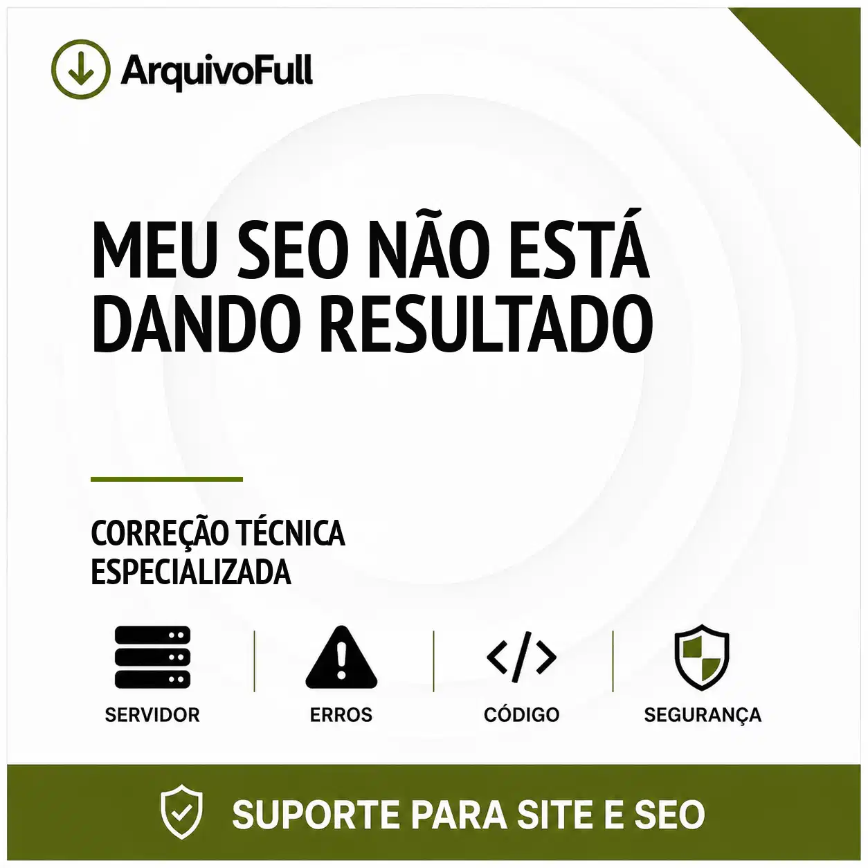 Suporte profissional para meu SEO Não Está Dando Resultado