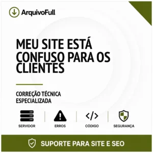 Suporte profissional para meu Site Está Confuso para os Clientes