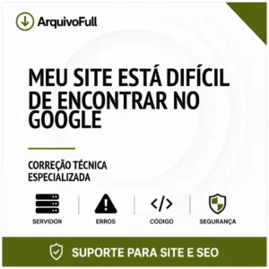 Suporte profissional para meu Site Está Difícil de Encontrar no Google