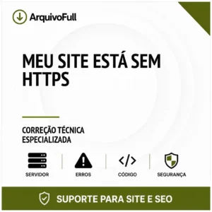 Suporte profissional para meu Site Está sem HTTPS