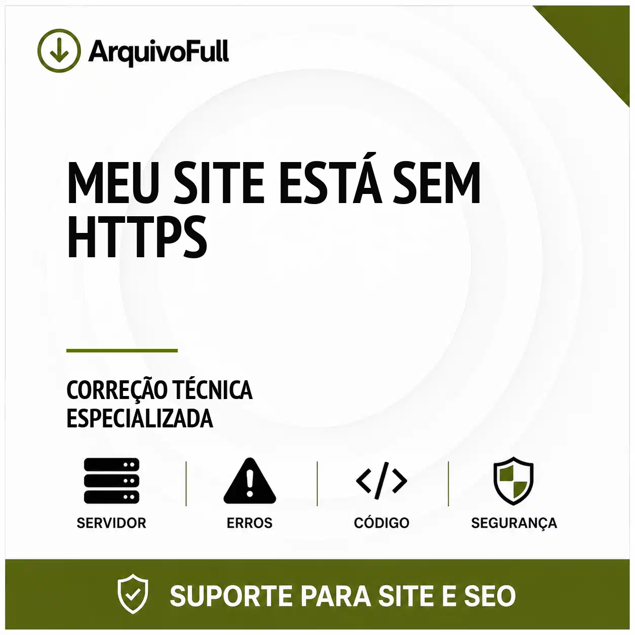 Suporte profissional para meu Site Está sem HTTPS