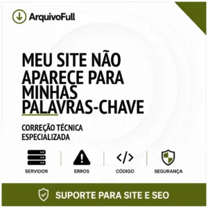 Suporte profissional para meu Site Não Aparece para Minhas Palavras-Chave