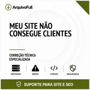 Suporte profissional para meu Site Não Consegue Clientes