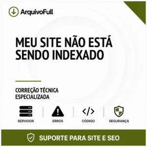 Suporte profissional para meu Site Não Está Sendo Indexado