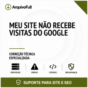 Suporte profissional para meu Site Não Recebe Visitas do Google