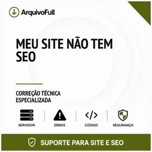 Suporte profissional para meu Site Não Tem SEO