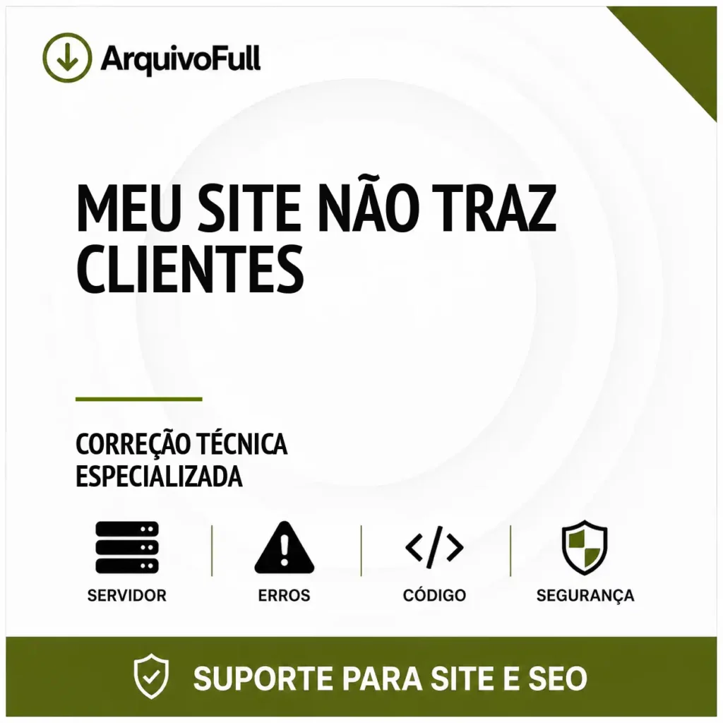Suporte profissional para meu Site Não Traz Clientes