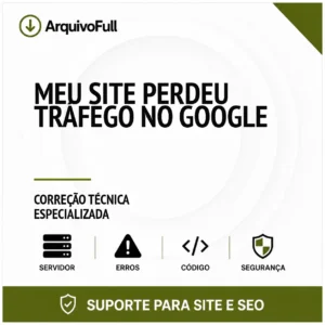 Suporte profissional para meu Site Perdeu Tráfego no Google