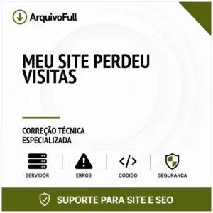 Suporte profissional para meu Site Perdeu Visitas