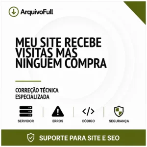 Suporte profissional para meu Site Recebe Visitas Mas Ninguém Compra