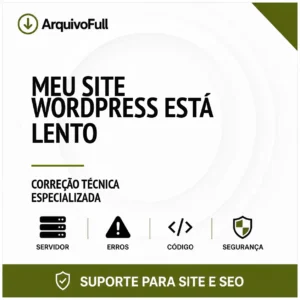 Suporte profissional para meu Site WordPress Está Lento