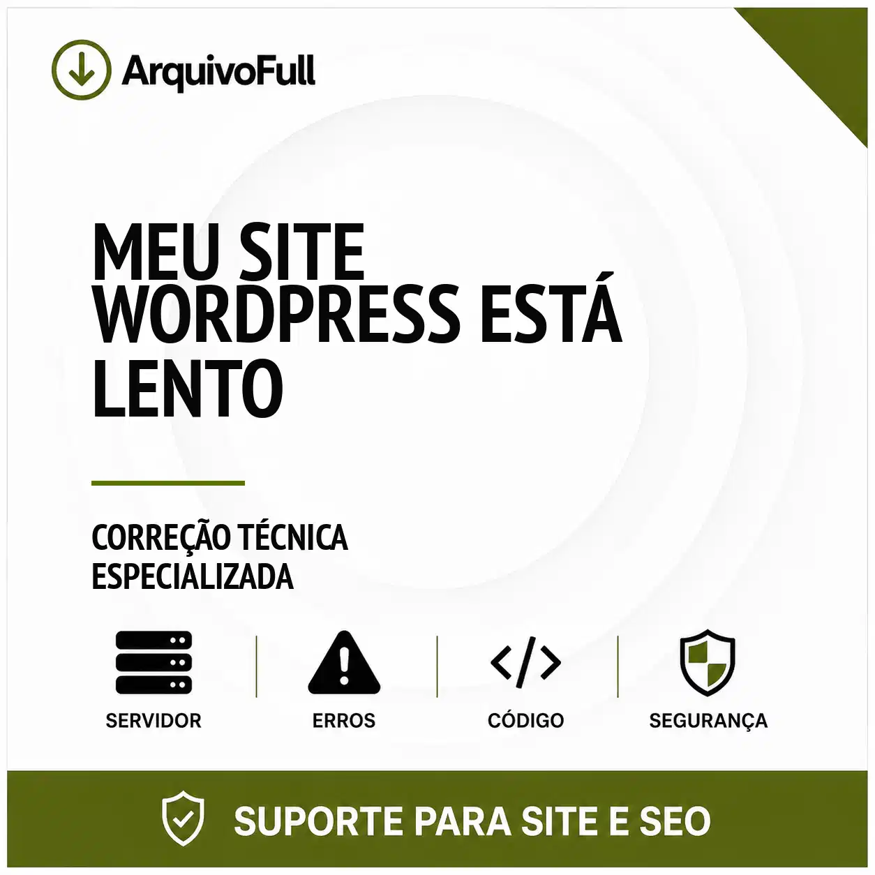 Suporte profissional para meu Site WordPress Está Lento