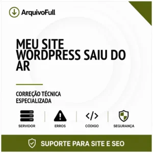 Suporte profissional para meu Site WordPress Saiu do Ar