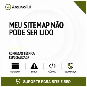 Suporte profissional para meu Sitemap Não Pode Ser Lido