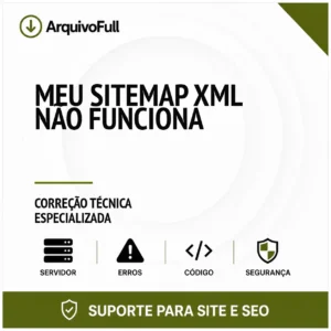 Suporte profissional para meu Sitemap XML Não Funciona