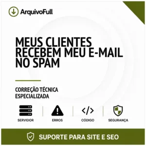 Suporte profissional para meus Clientes Recebem Meu e-mail no Spam