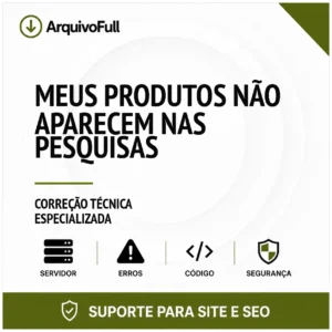 Suporte profissional para meus Produtos Não Aparecem nas Pesquisas