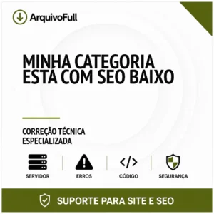 Suporte profissional para minha Categoria Está com SEO Baixo