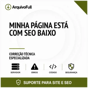 Suporte profissional para minha Página Está com SEO Baixo