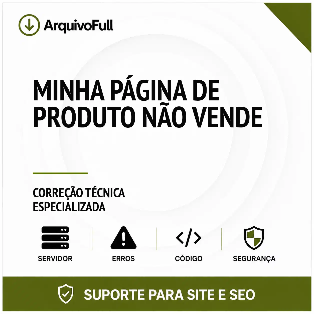 Suporte profissional para minha Página de Produto Não Vende