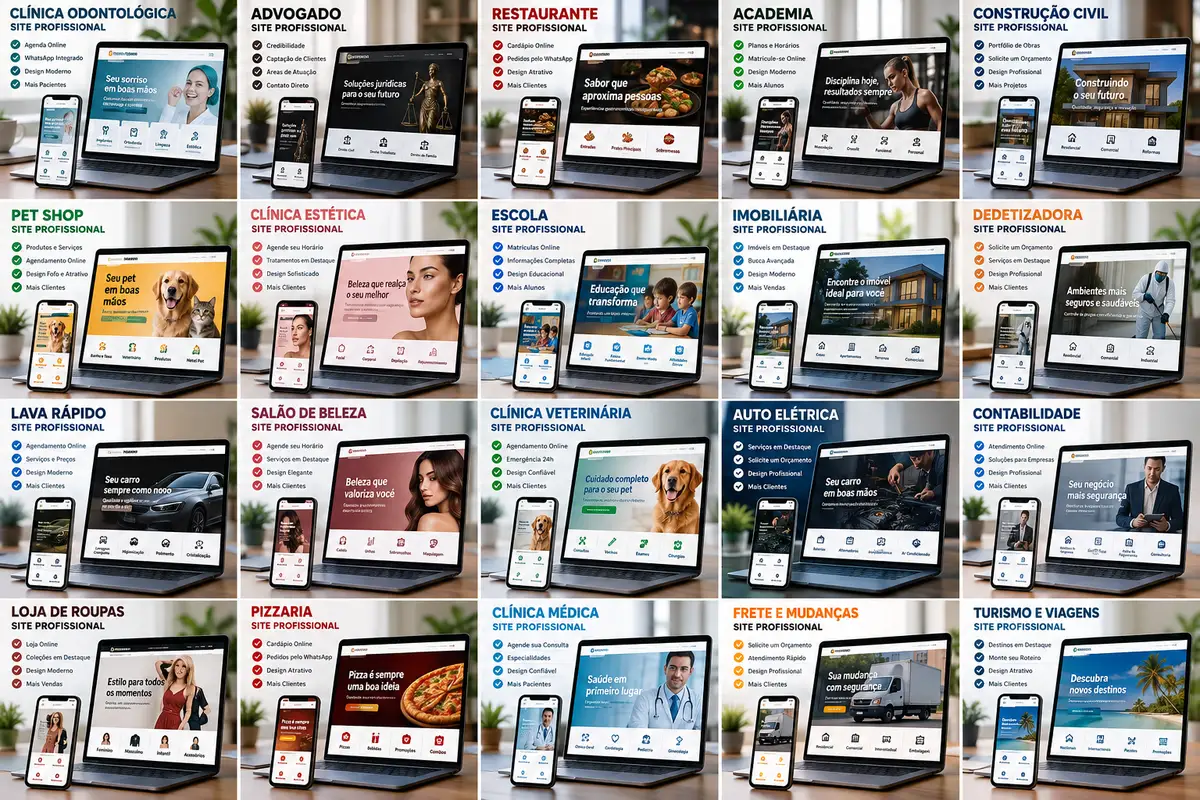 Criação de site para Layout Comercial