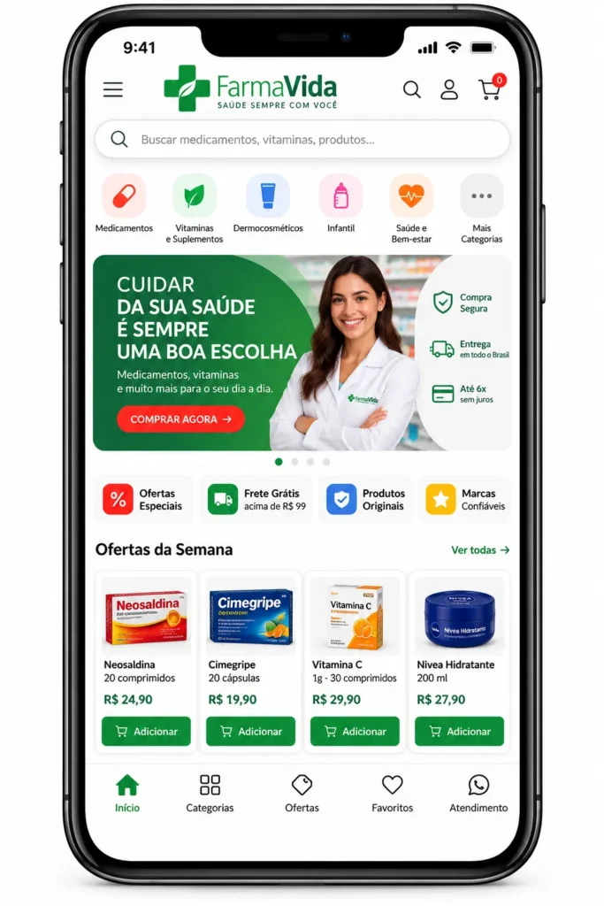 Criação de site para Comercial Profissional