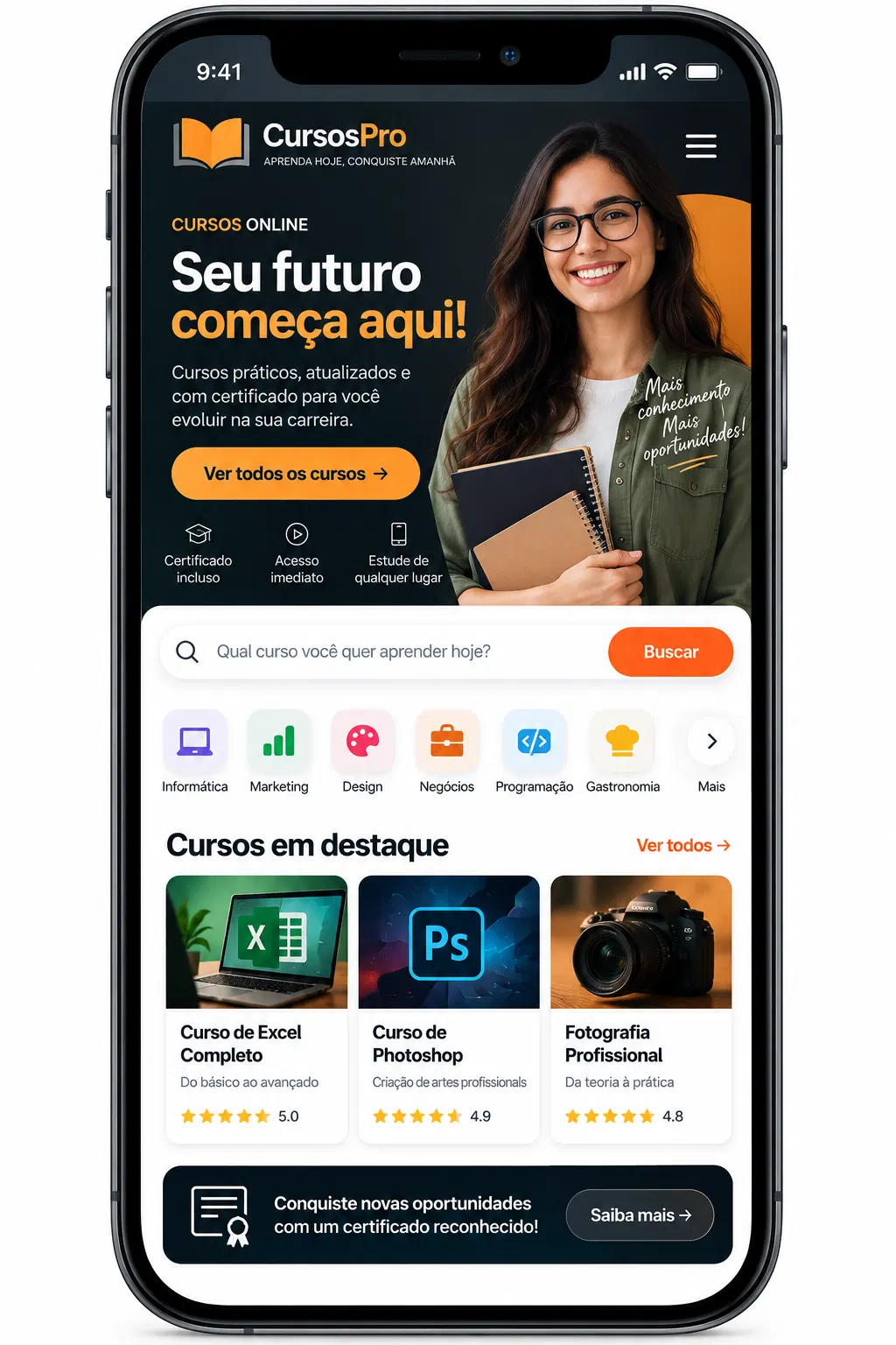 Criação de site para Fazer para Empresa