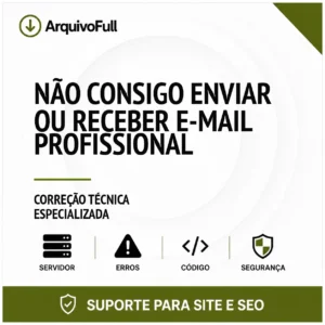 Suporte profissional para não Consigo Enviar ou Receber e-mail Profissional