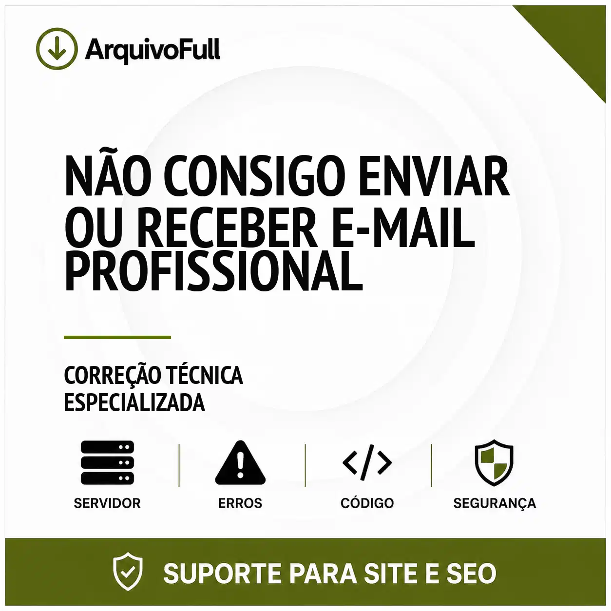 Suporte profissional para não Consigo Enviar ou Receber e-mail Profissional