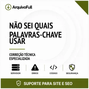 Suporte profissional para não Sei Quais Palavras-Chave Usar