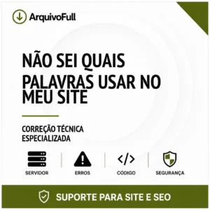 Suporte profissional para não Sei Quais Palavras Usar no Meu Site