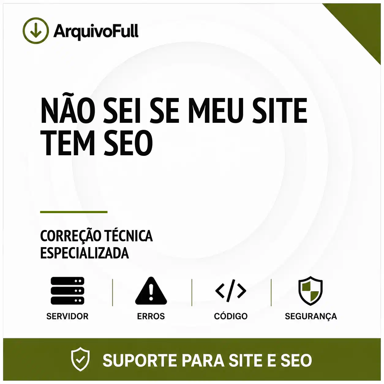 Suporte profissional para não Sei Se Meu Site Tem SEO