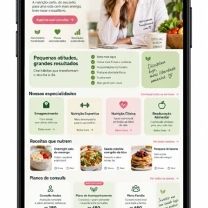 Administração de site para nutricionista