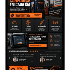 Administração de site para oficina mecânica e auto center