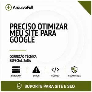 Suporte profissional para preciso Otimizar Meu Site para Google