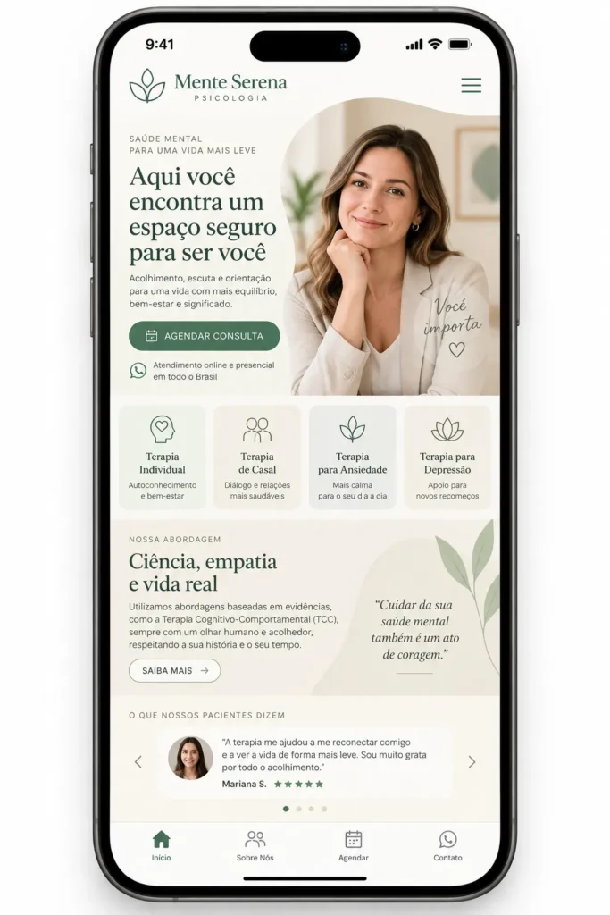 Psicologia Criação de Site Profissional e Desenvolvimento de Site
