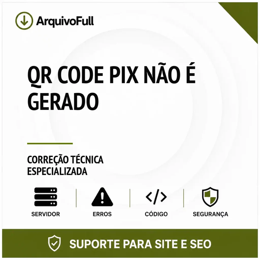 Suporte profissional para qR Code PIX Não É Gerado