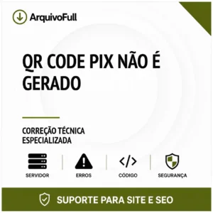 Suporte profissional para qR Code PIX Não É Gerado