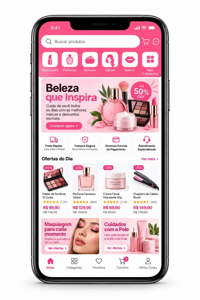 Salão de Beleza Criação de Site Profissional e Desenvolvimento de Site
