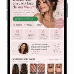 Administração de site para salão de beleza e estética