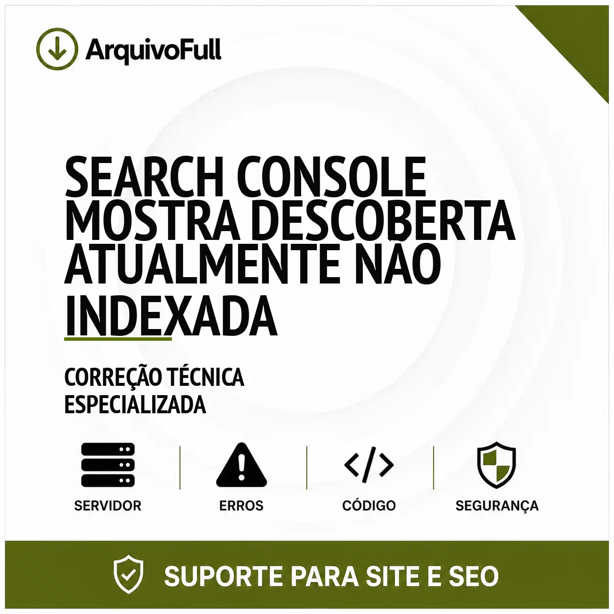 Suporte profissional para search Console Mostra Descoberta Atualmente Não Indexada