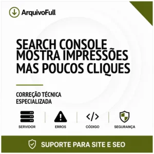 Suporte profissional para search Console Mostra Impressões Mas Poucos Cliques