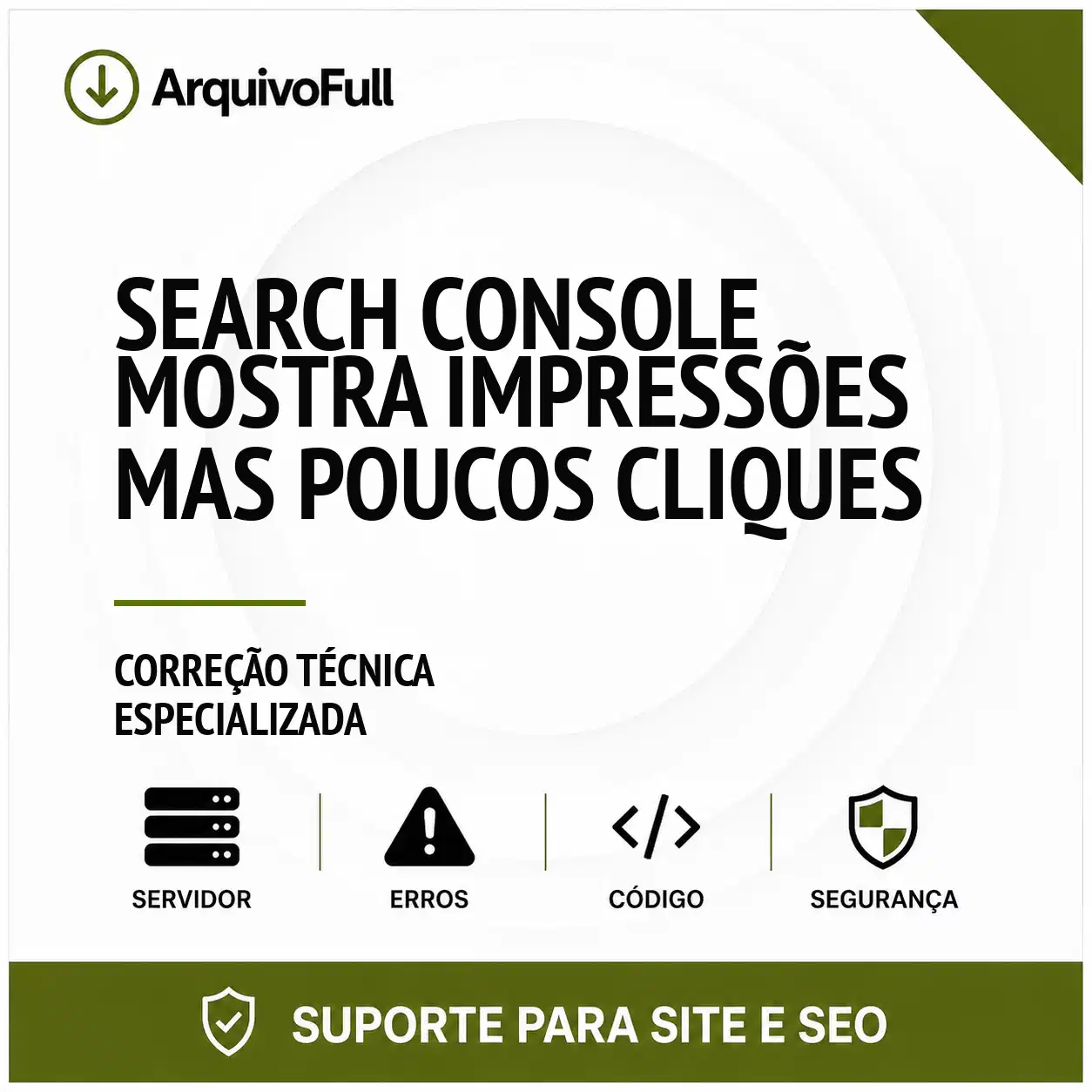 Suporte profissional para search Console Mostra Impressões Mas Poucos Cliques