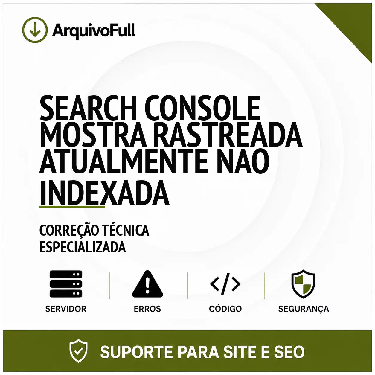 Suporte profissional para search Console Mostra Rastreada Atualmente Não Indexada