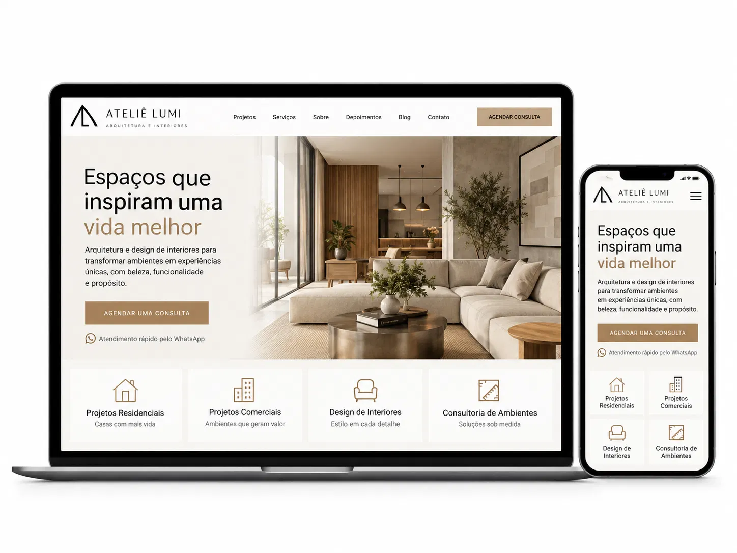 Criação de site para Variação 2