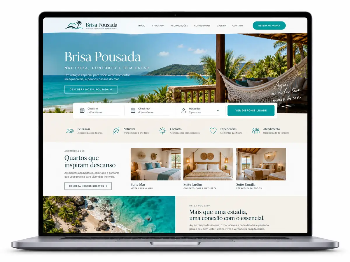 Pousada Criação de Site Profissional e Desenvolvimento de Site