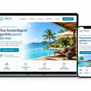 Administração de site para resort