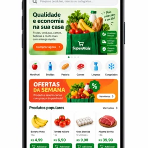 Supermercado Online Site Profissional Criação de Site e Desenvolvimento Web