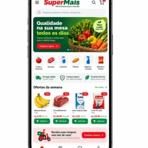 Criação de site para Supermercado Online s